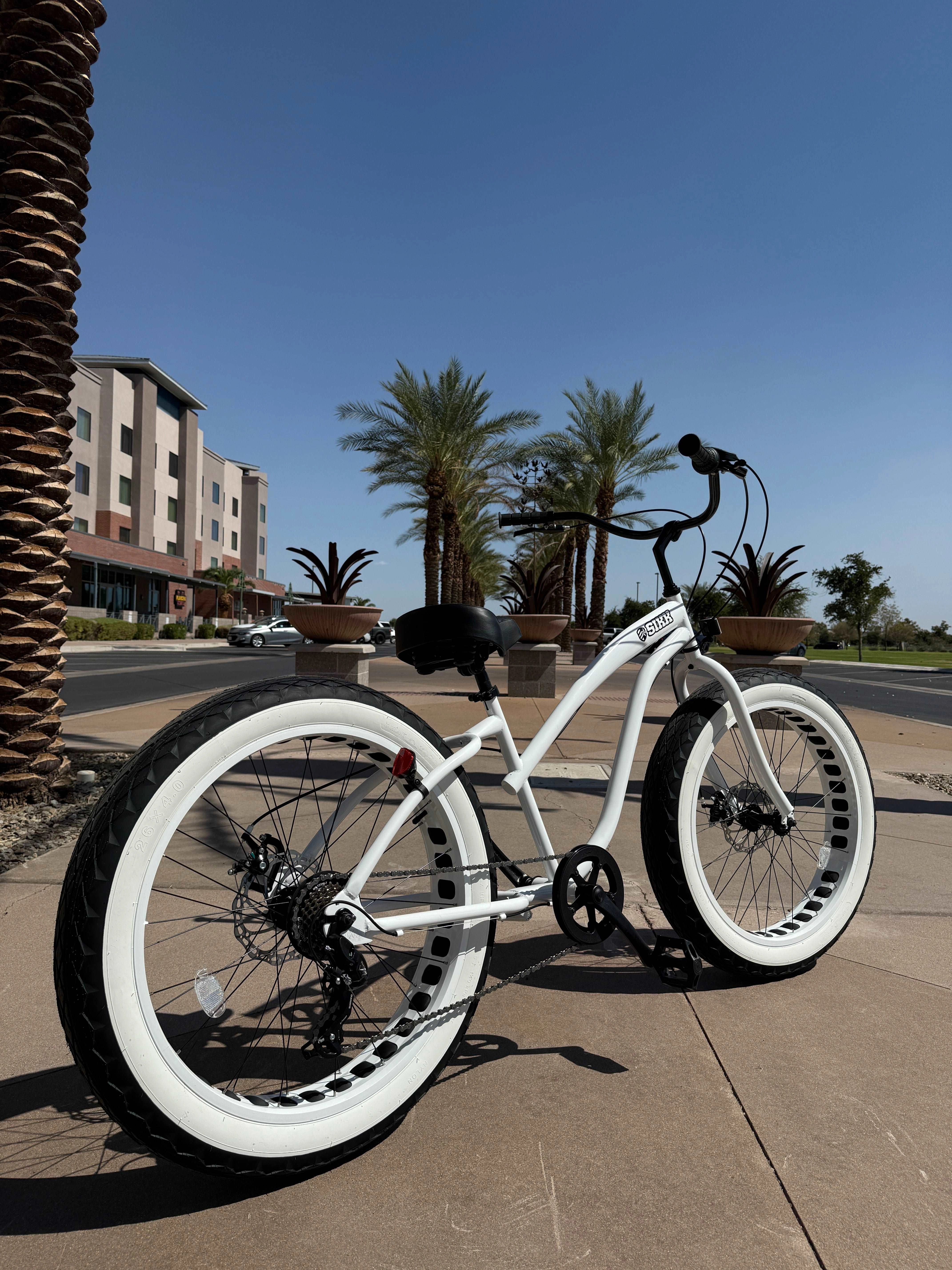 SIKK UFO: Stormtrooper Cruiser. Ride the Galaxy. 7-Speed Fat Tire Fun.